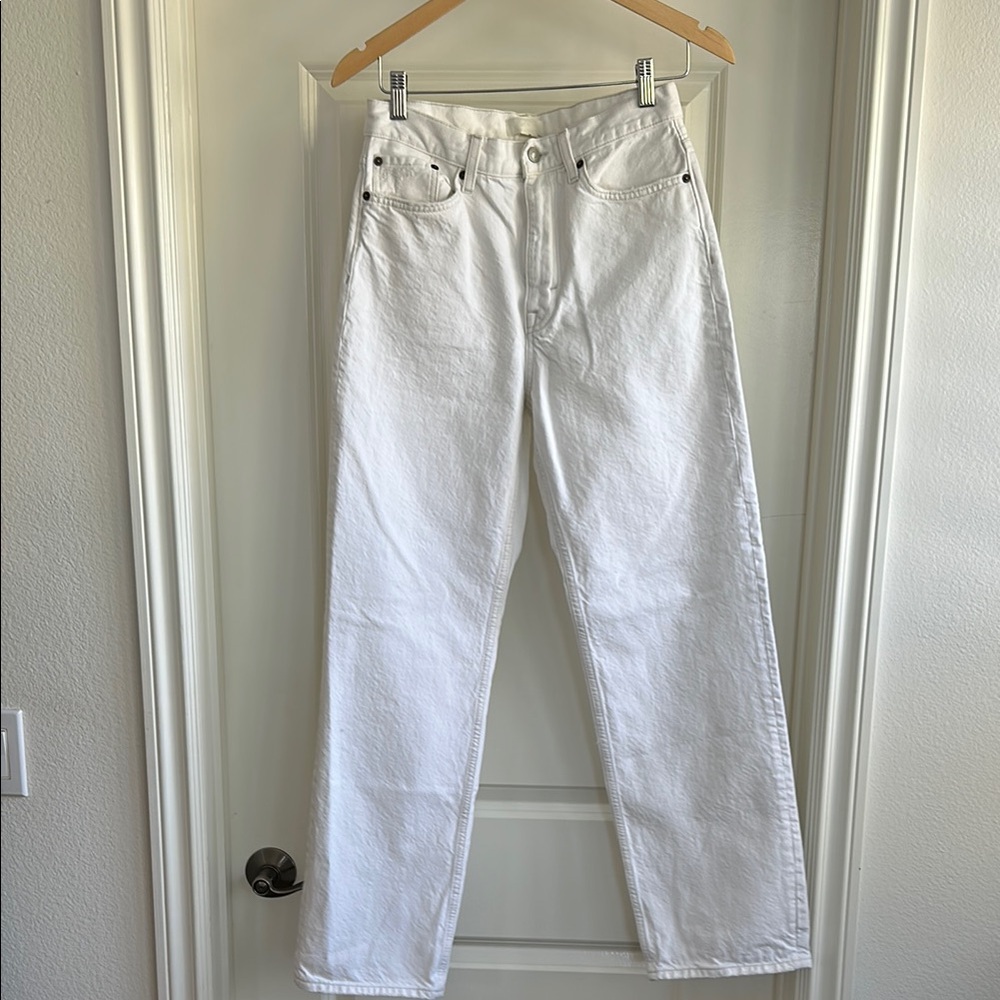 Cos Classic White Denim Jeans